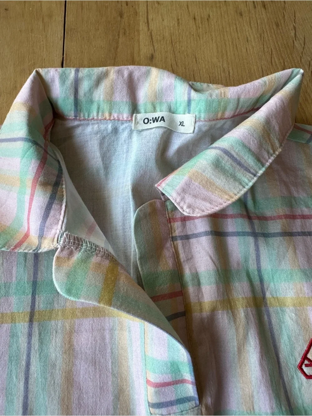 Kids Pastel Plaid Pajama Set - Pink & Mint